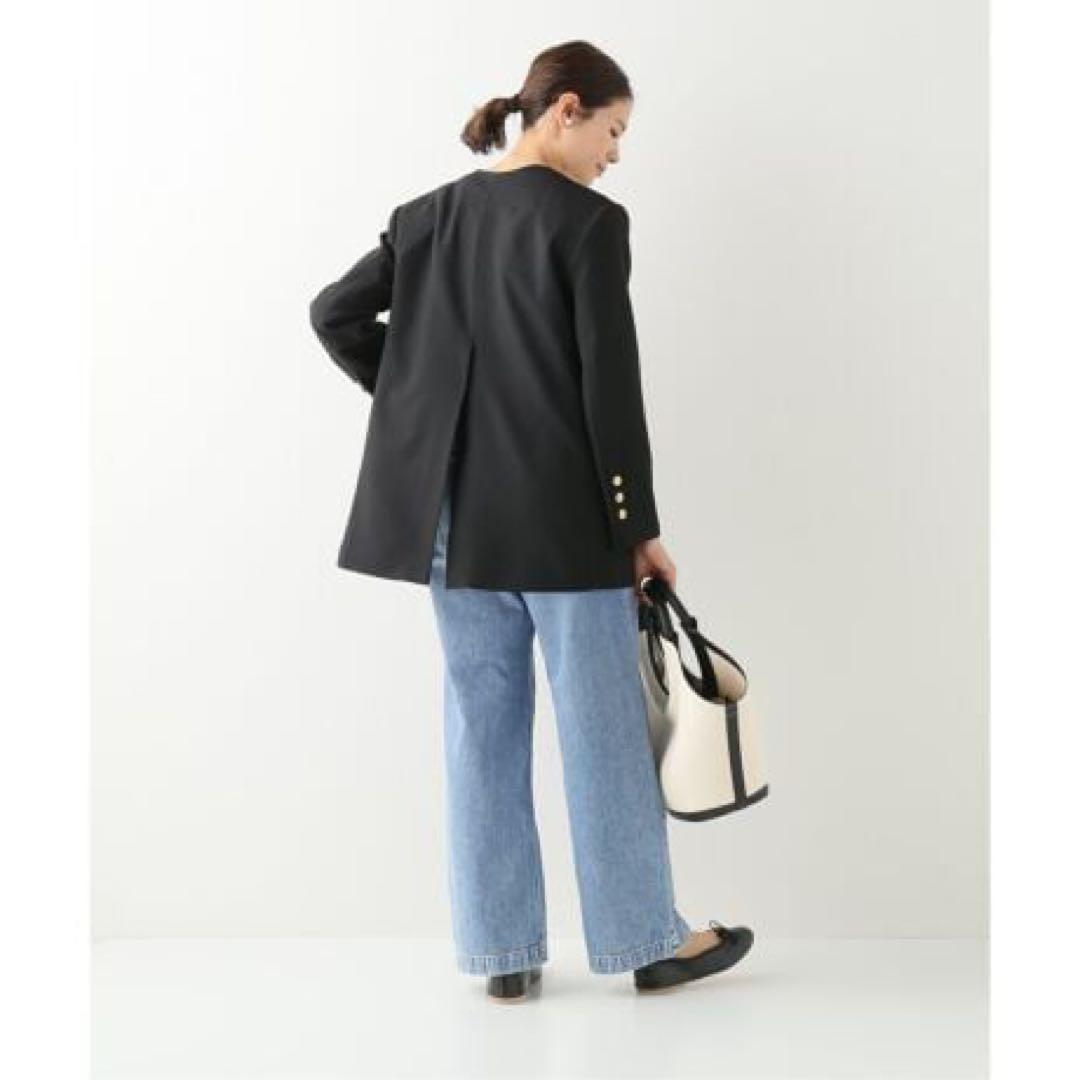 PATOU 14万 テックウールノーカラーダブルブレストジャケット