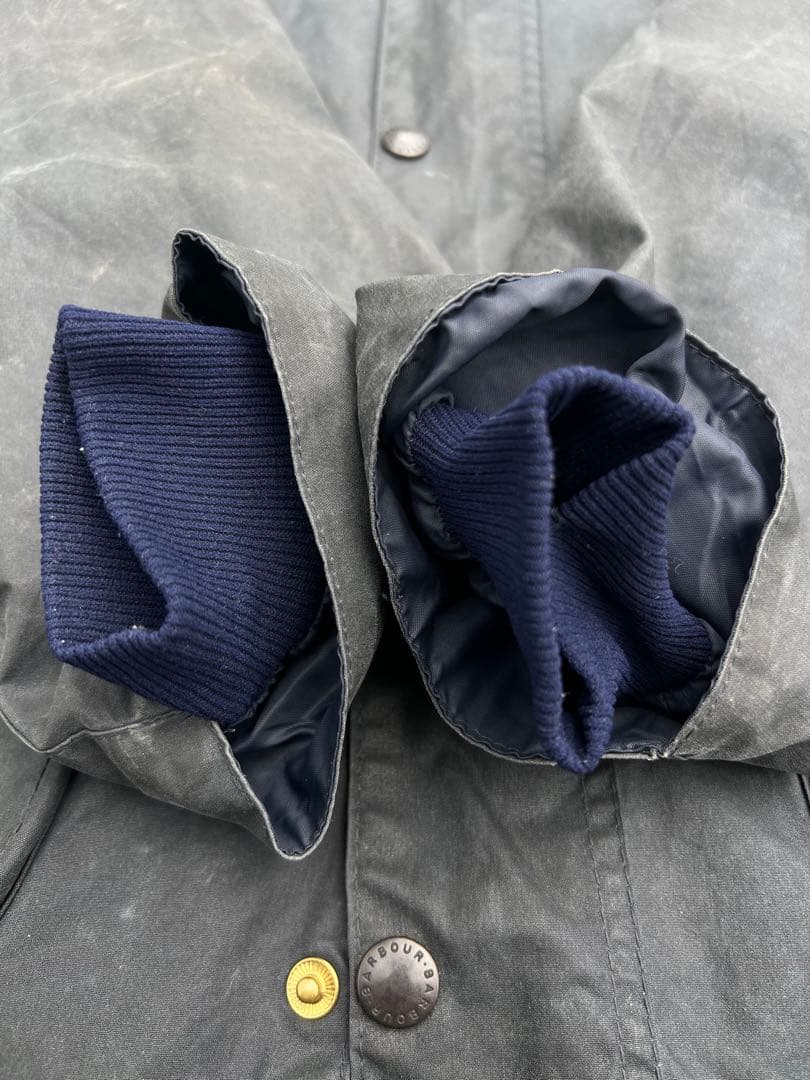 80s BARBOUR BEDALEバブアービデイル 4フラップc46フード付き