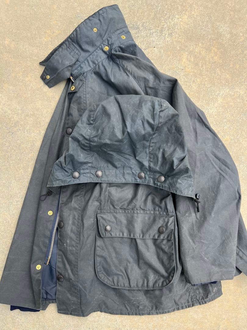 80s BARBOUR BEDALEバブアービデイル 4フラップc46フード付き