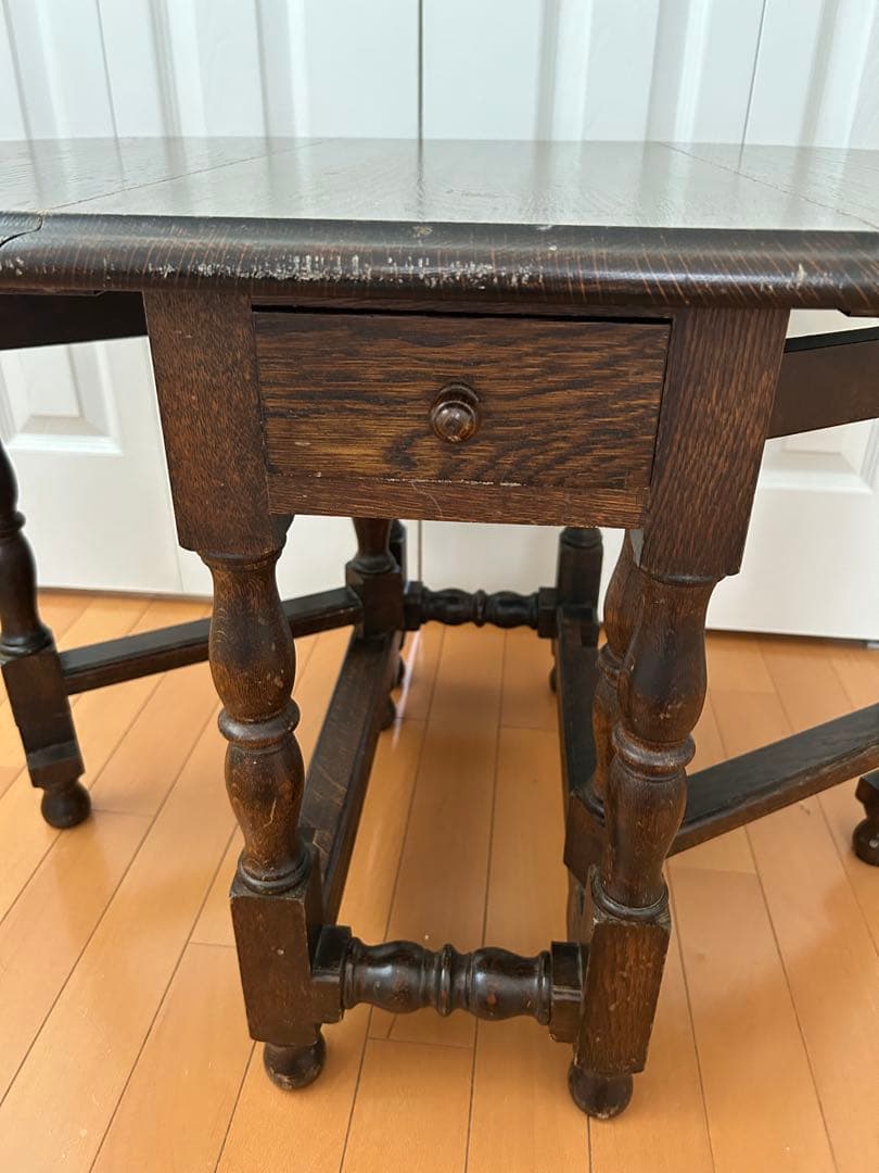 アンティーク　ドロップリーフテーブル