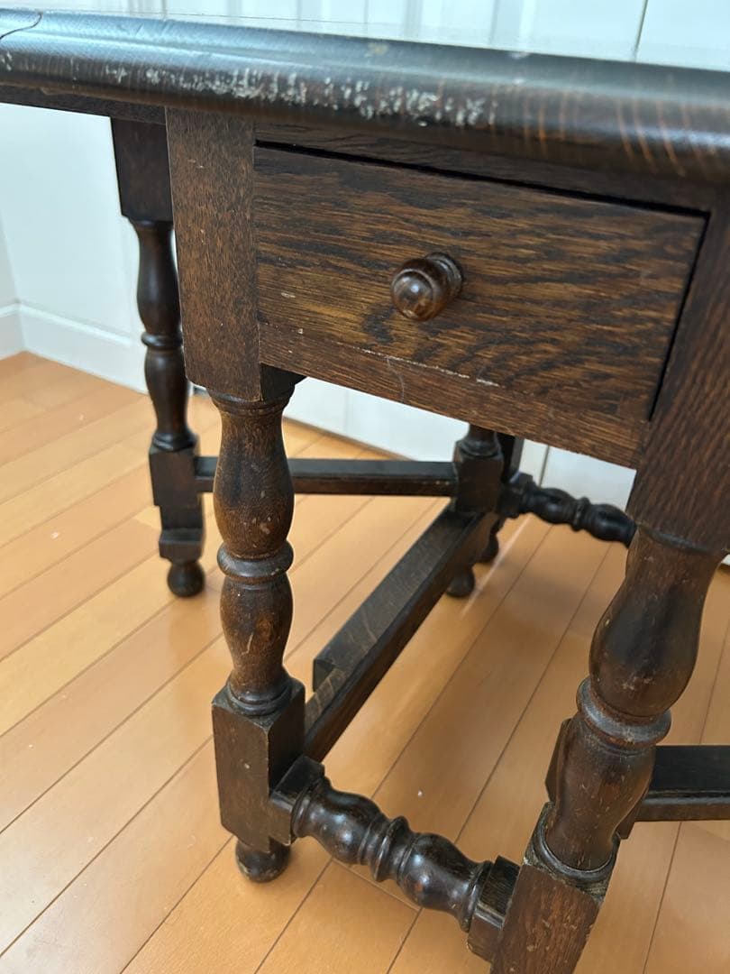 アンティーク　ドロップリーフテーブル