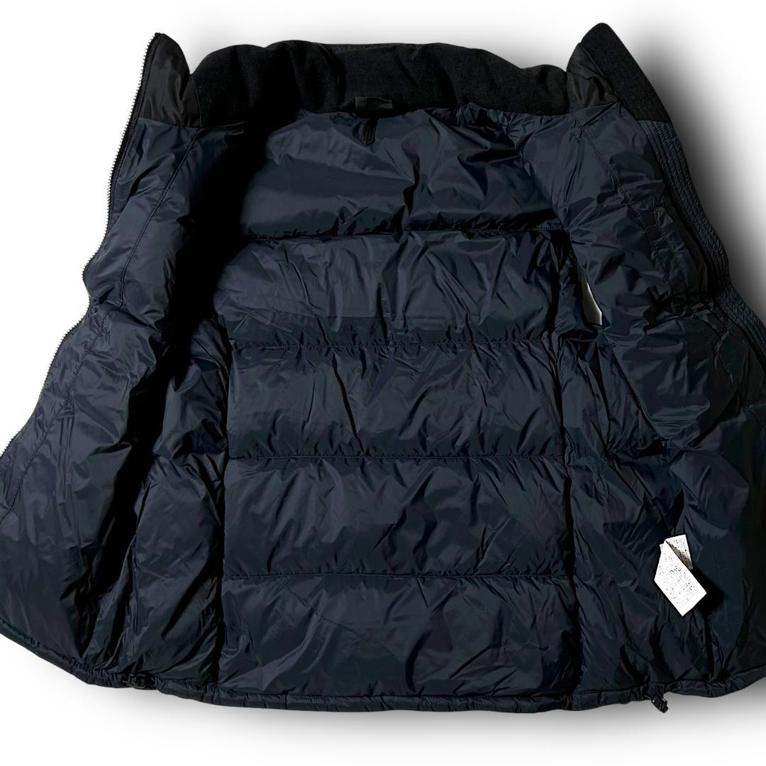 L ミレー RDSグースダウン ハイネック ダウンベスト ネイビー系