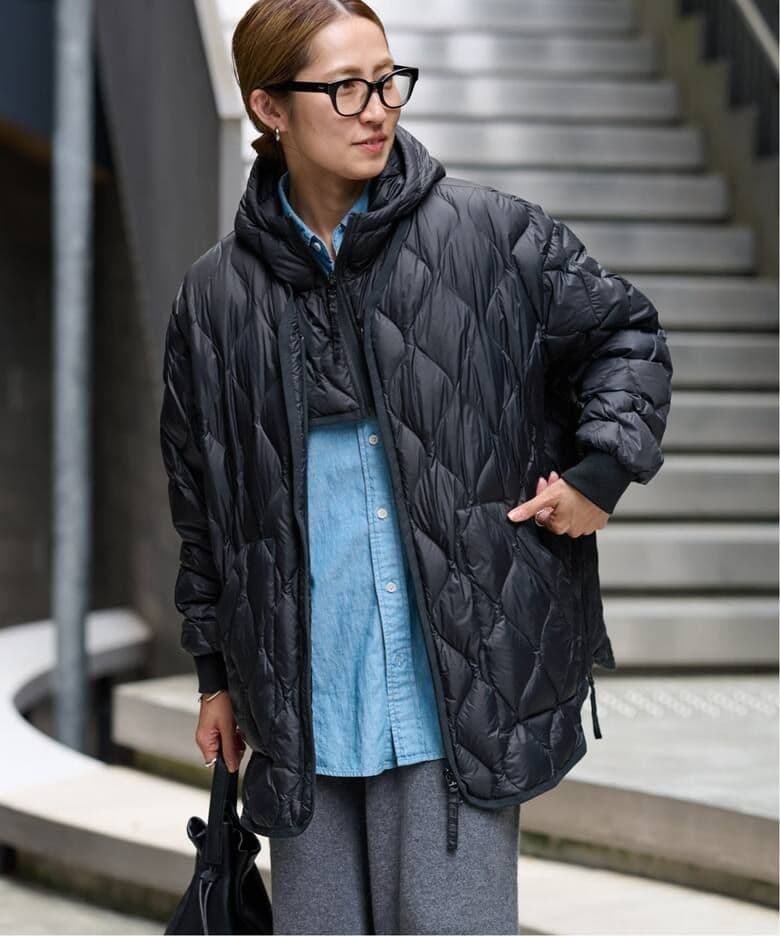 【美品】FRAMeWORK×TAION タイオン 別注フードビブス付きブルゾン