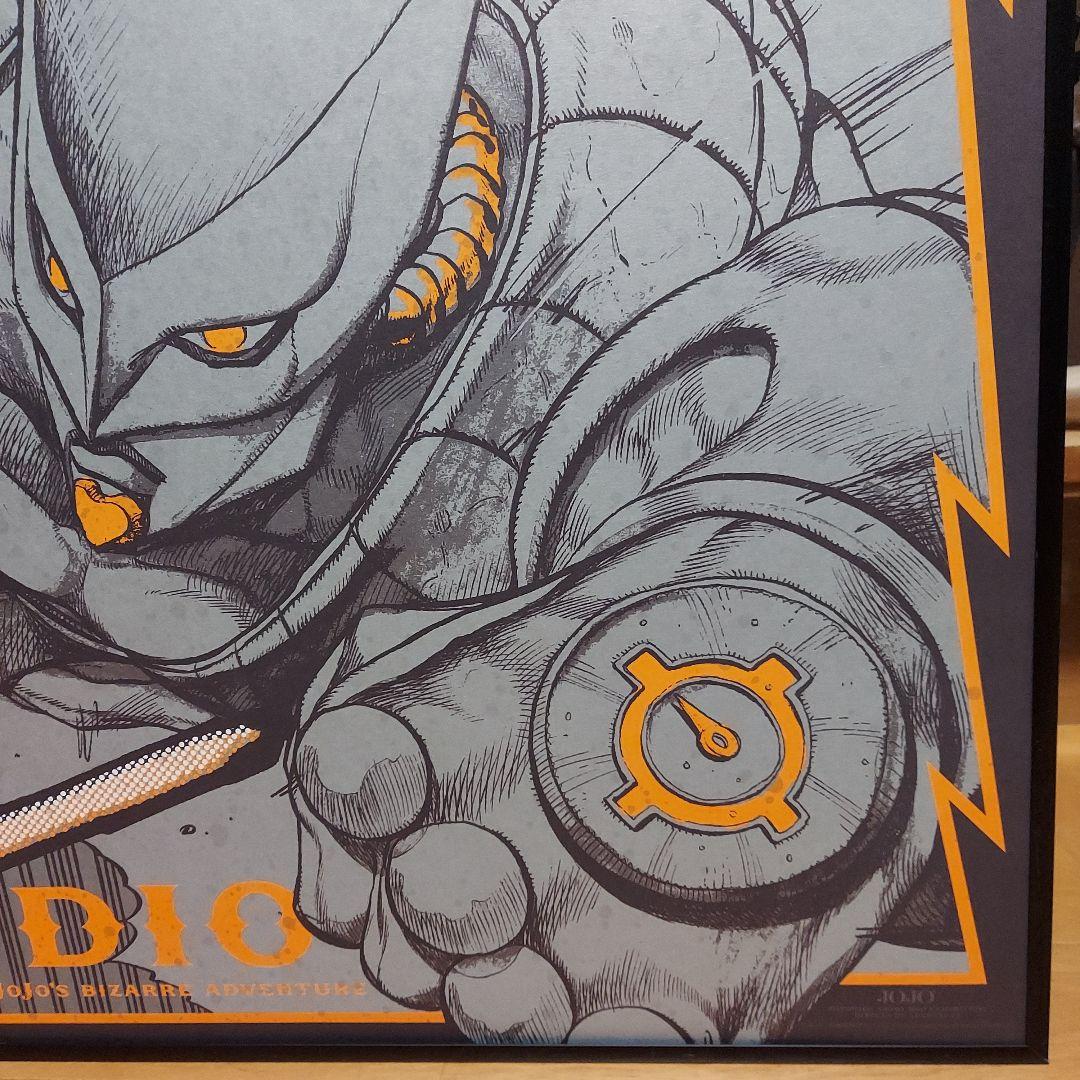 ウ*ク様 ジョジョ展　ザ・ワールド　A1　ポスター　DIO　オマケで額付きです。