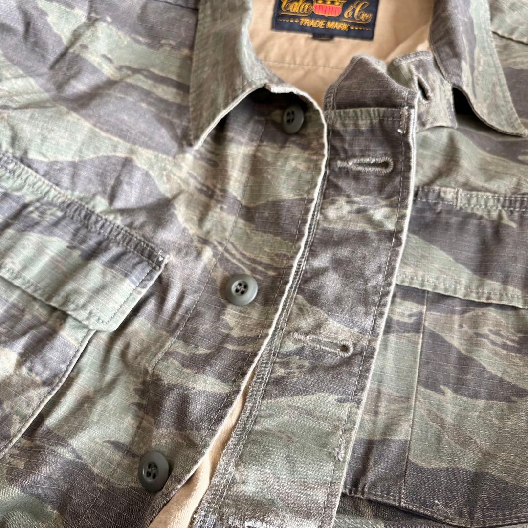 CALEE Tiger camo military jacket Lサイズ