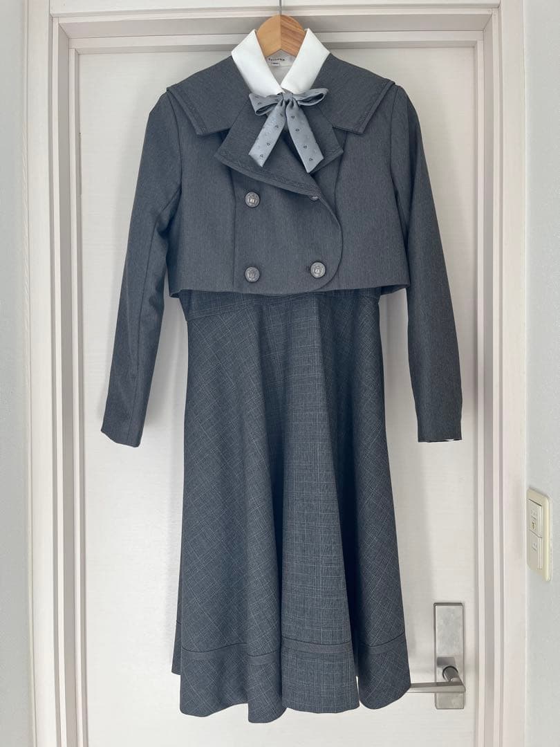 arisana フォーマルスーツ 卒業式　4点セット160 グレー
