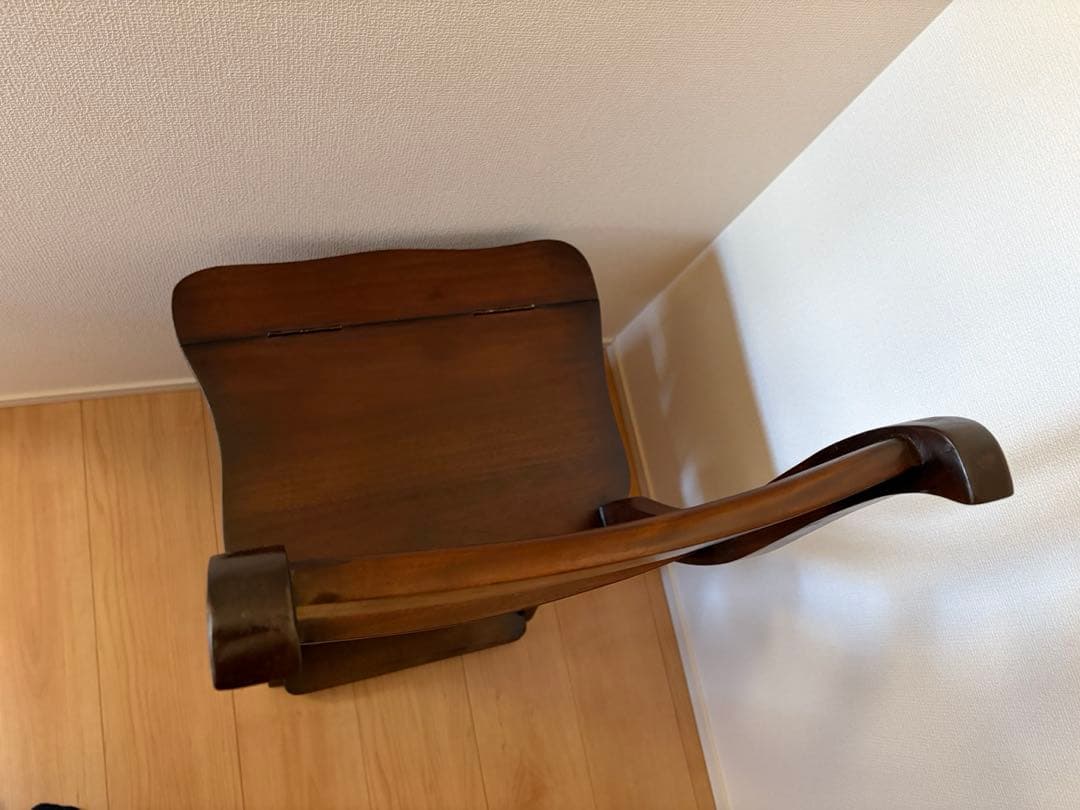 レア★ヴィンテージ　マホガニー 無垢材 ステップ チェア 踏み台 木製 椅子