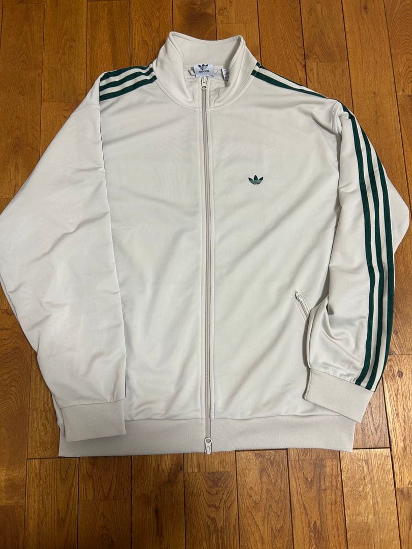 ち*ん様 adidas ベッケンバウアー トラックジャケット ベージュ グリーン