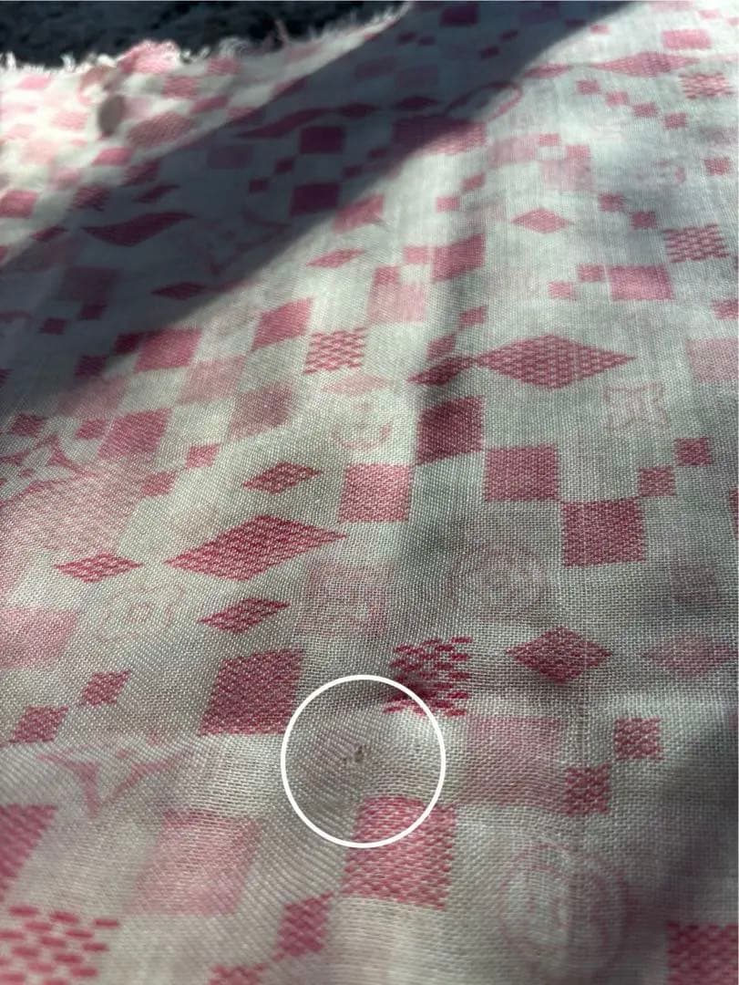 LOUIS VUITTON ルイヴィトン　ストール　ピンク　カシミア