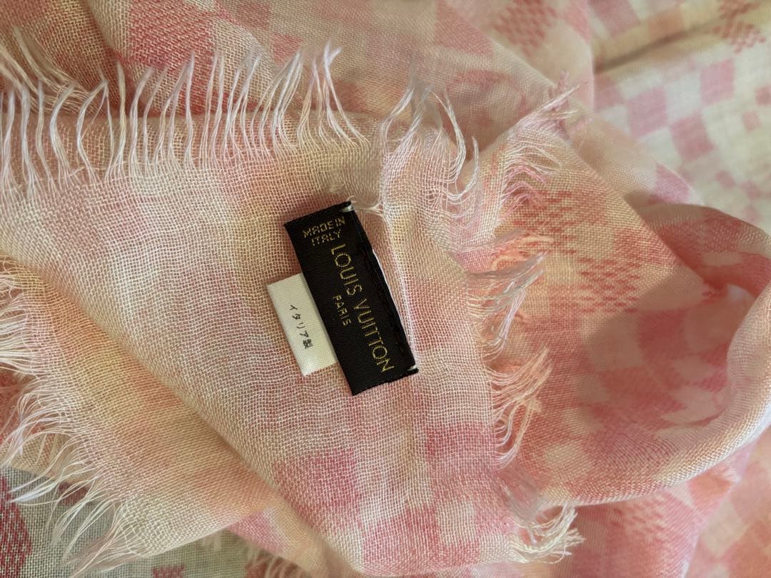 LOUIS VUITTON ルイヴィトン　ストール　ピンク　カシミア