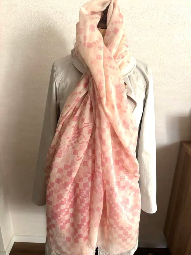 LOUIS VUITTON ルイヴィトン　ストール　ピンク　カシミア