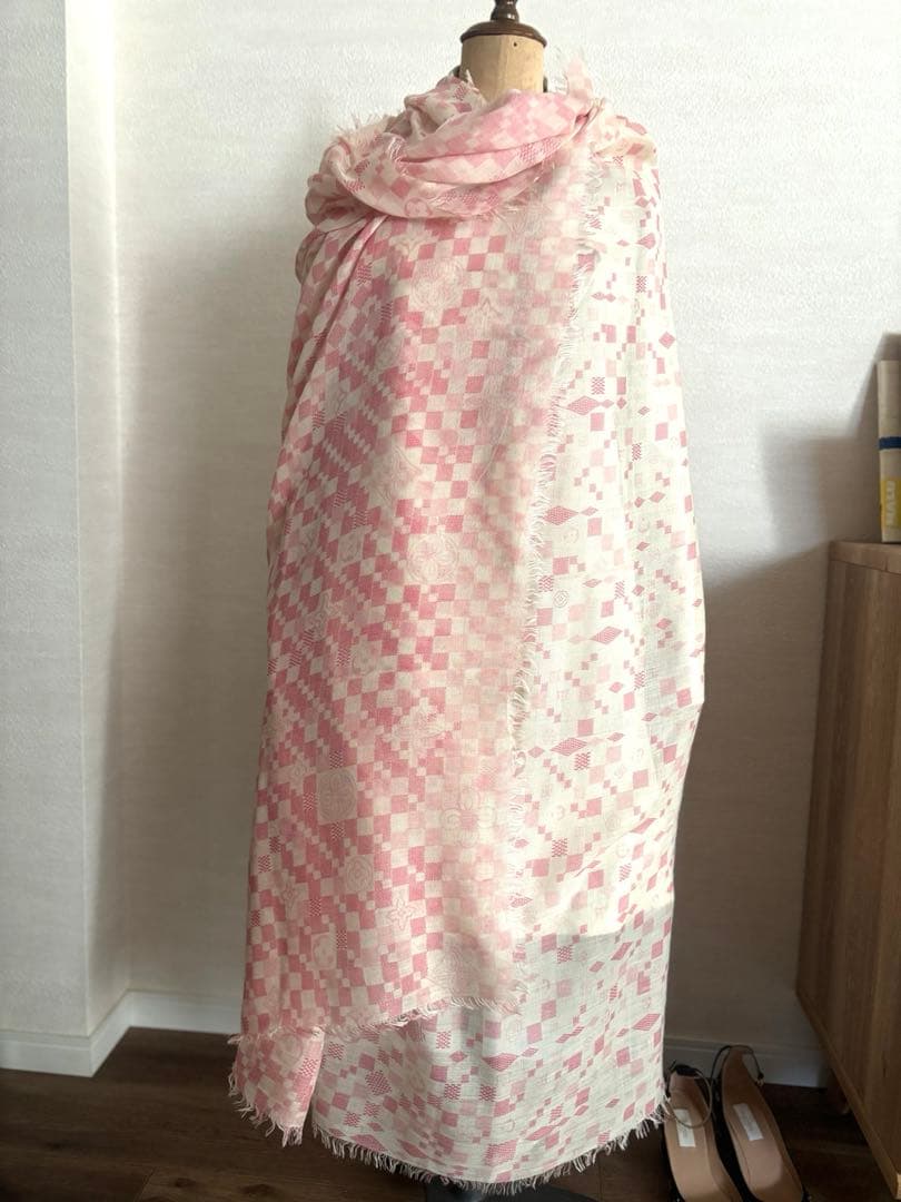 LOUIS VUITTON ルイヴィトン　ストール　ピンク　カシミア