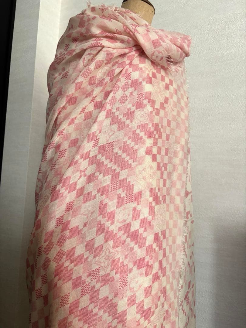 LOUIS VUITTON ルイヴィトン　ストール　ピンク　カシミア