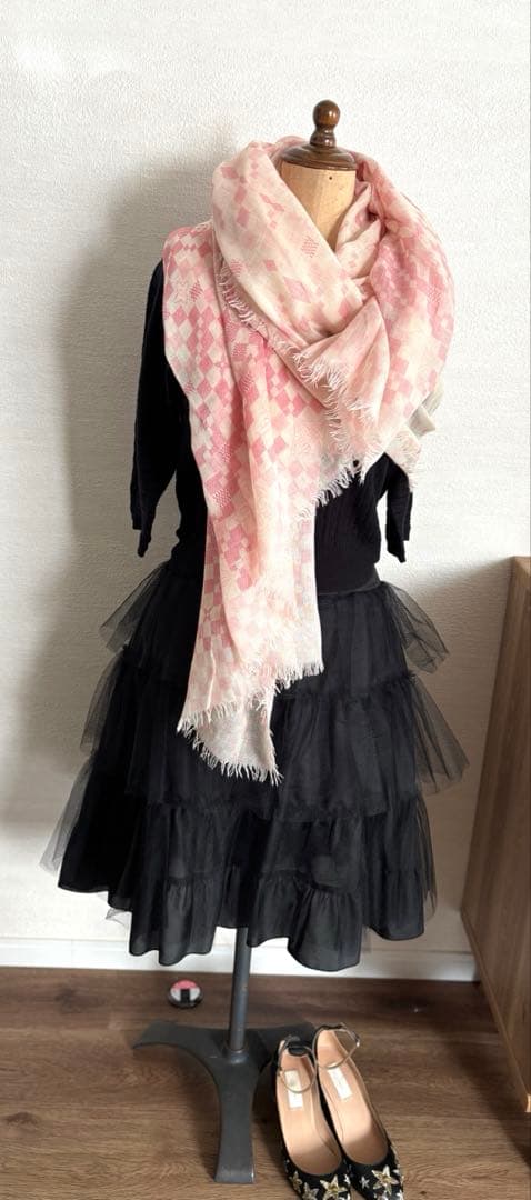 LOUIS VUITTON ルイヴィトン　ストール　ピンク　カシミア