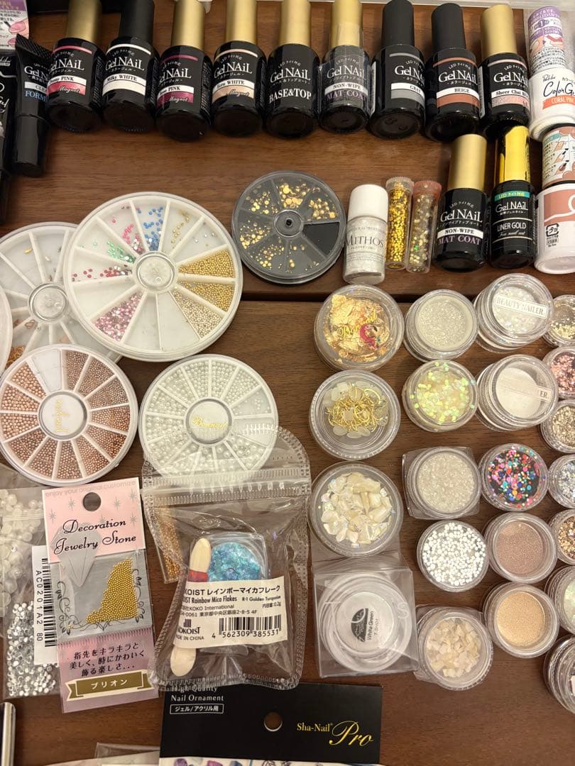 ジェル ネイル用品 まとめ売り ネイルアート ラメ リーフジェル プティール