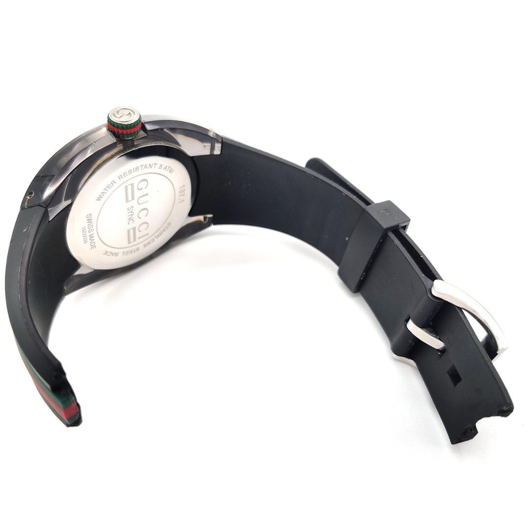 グッチ SYNC シェリーライン 腕時計ブラック ユニセックス