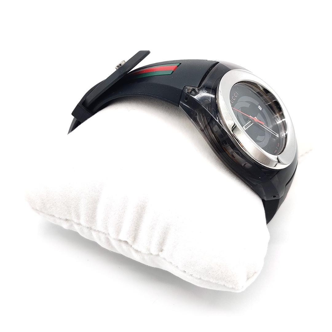 グッチ SYNC シェリーライン 腕時計ブラック ユニセックス