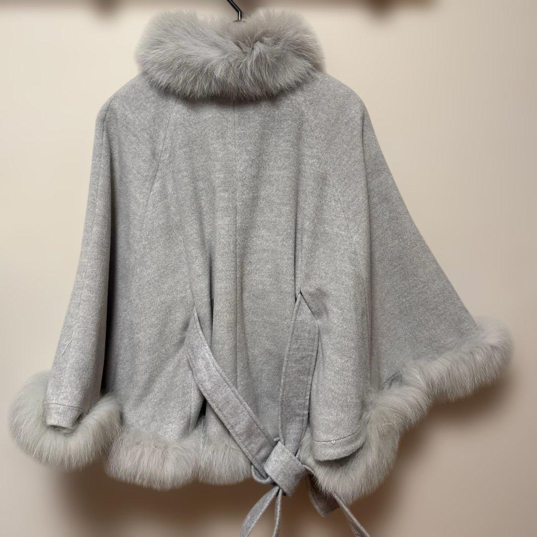 CECIL Mc BEE ファーポンチョコート M