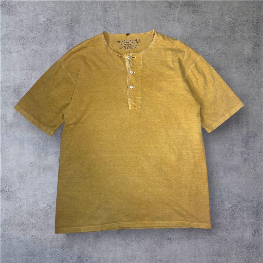 Nigel Cabourn 50s ヘンリーネック T-SHIRT 48