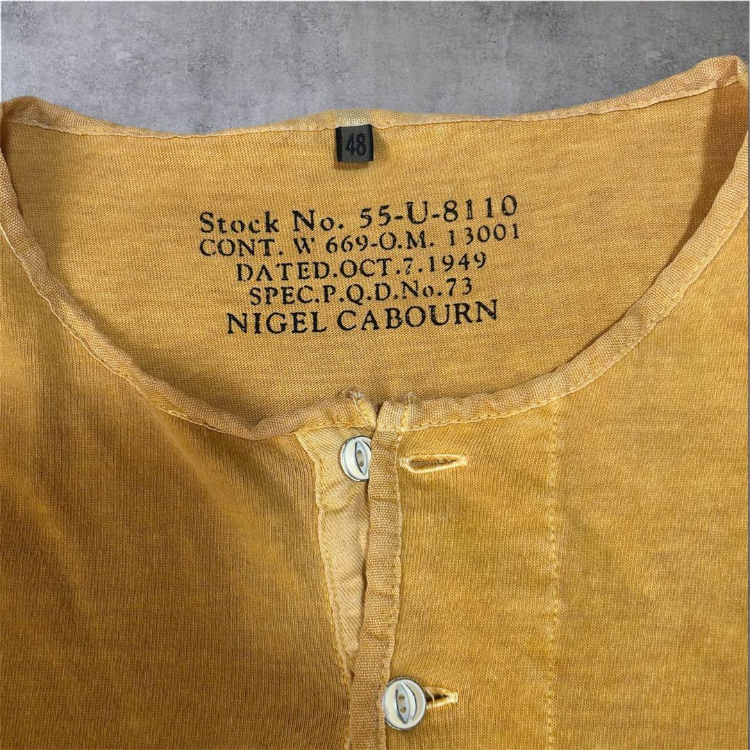 Nigel Cabourn 50s ヘンリーネック T-SHIRT 48