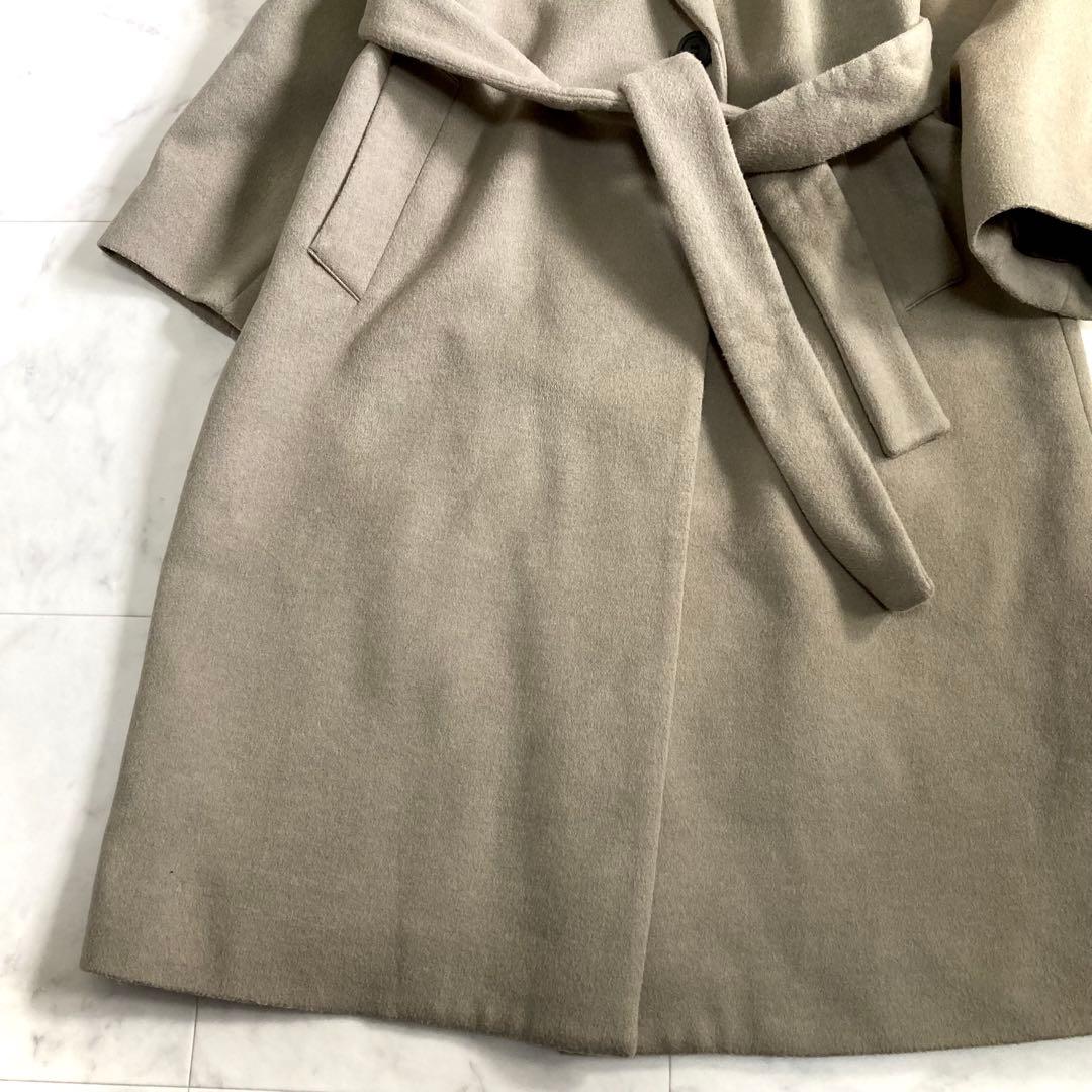 IENA 21AW ウールベルテッドコート モカ