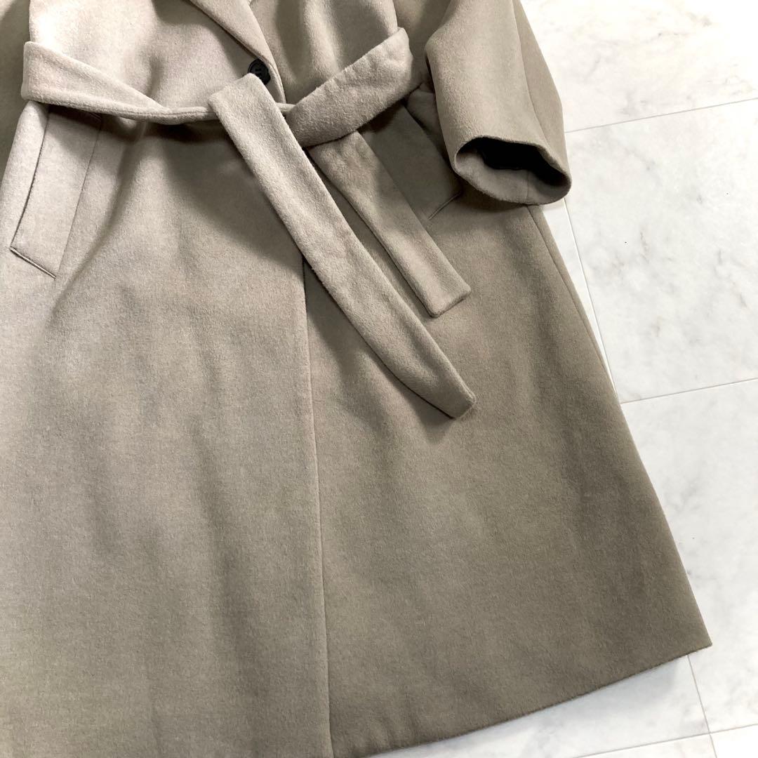 IENA 21AW ウールベルテッドコート モカ