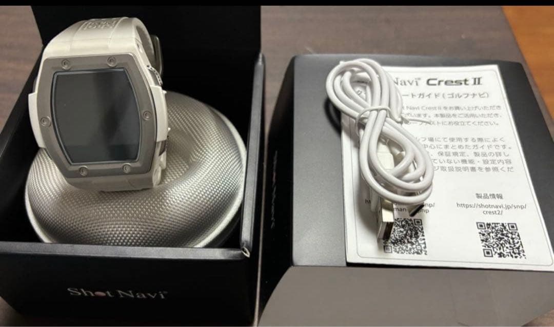 ショットナビ　クレストⅡ GPSゴルフナビ　距離計　ホワイト