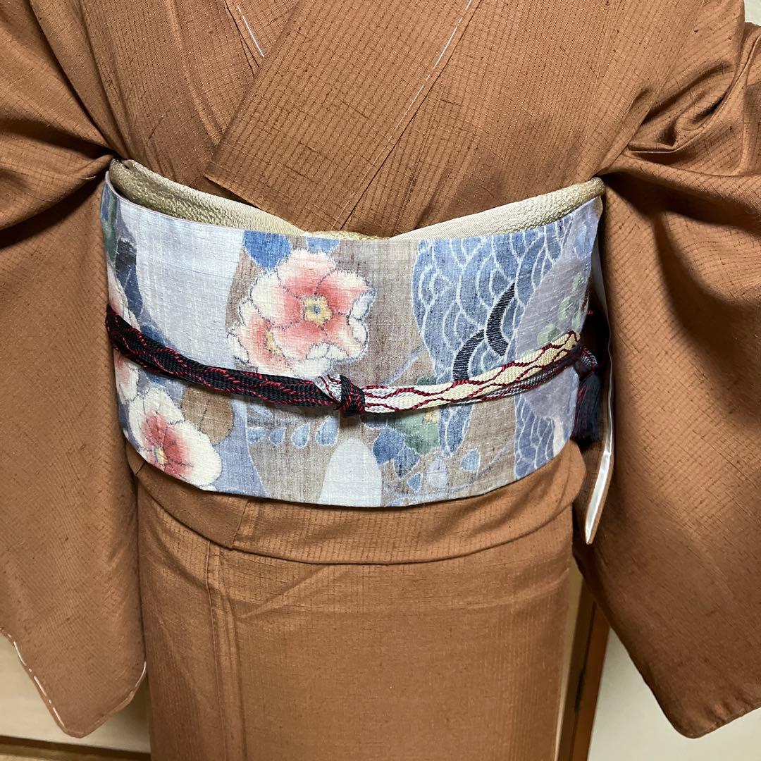 専用　紬　染め帯