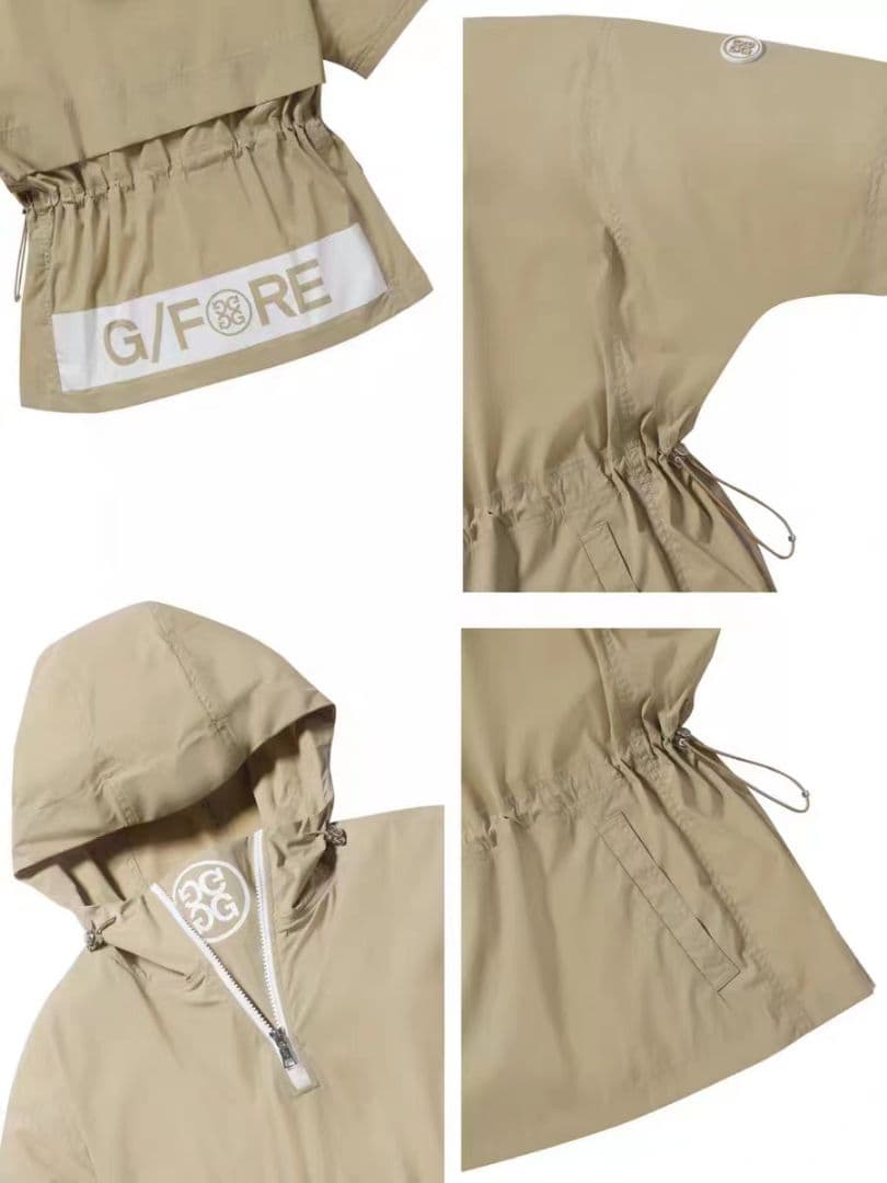 ジーフォア ゴルフ レディース 五分袖  ウィンドブレーカー 春夏新作