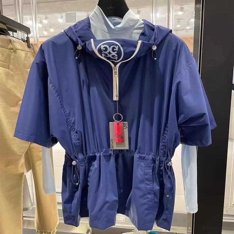 ジーフォア ゴルフ レディース 五分袖  ウィンドブレーカー 春夏新作