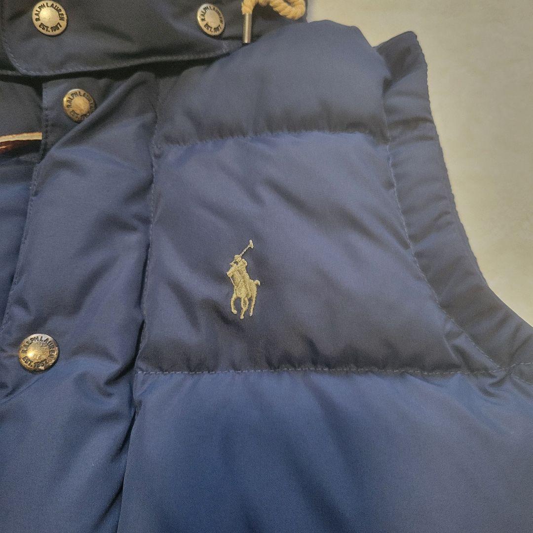 2way✨ポロラルフローレン　ダウンベスト　ポニー刺繍　フード取り外し可能　現行