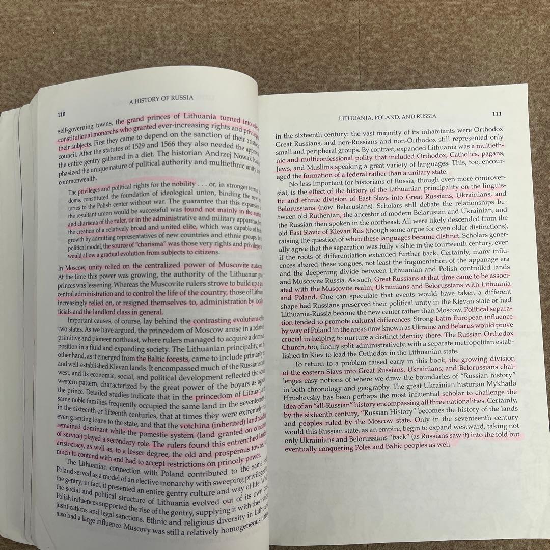 洋書 A History of Russia Ninth Edition