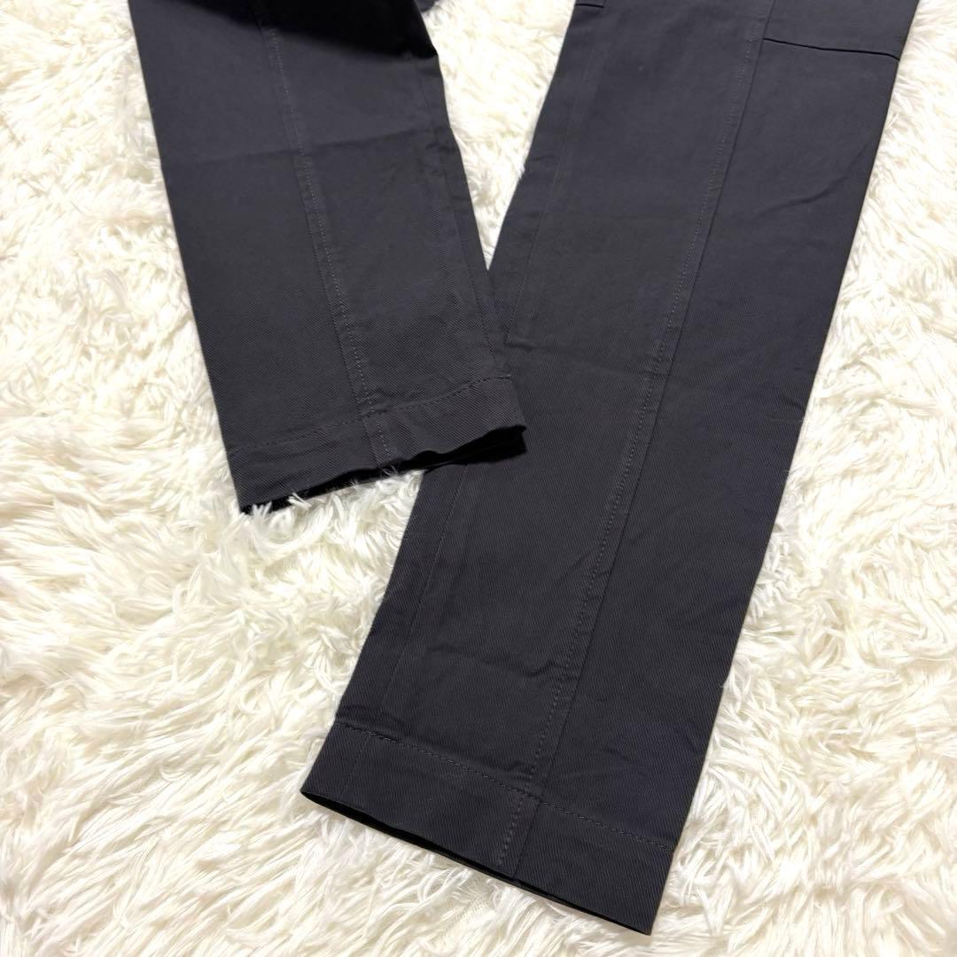 美品 ブルネロクチネリ ストレッチスリムパンツ 濃灰 42 L位 イタリア製