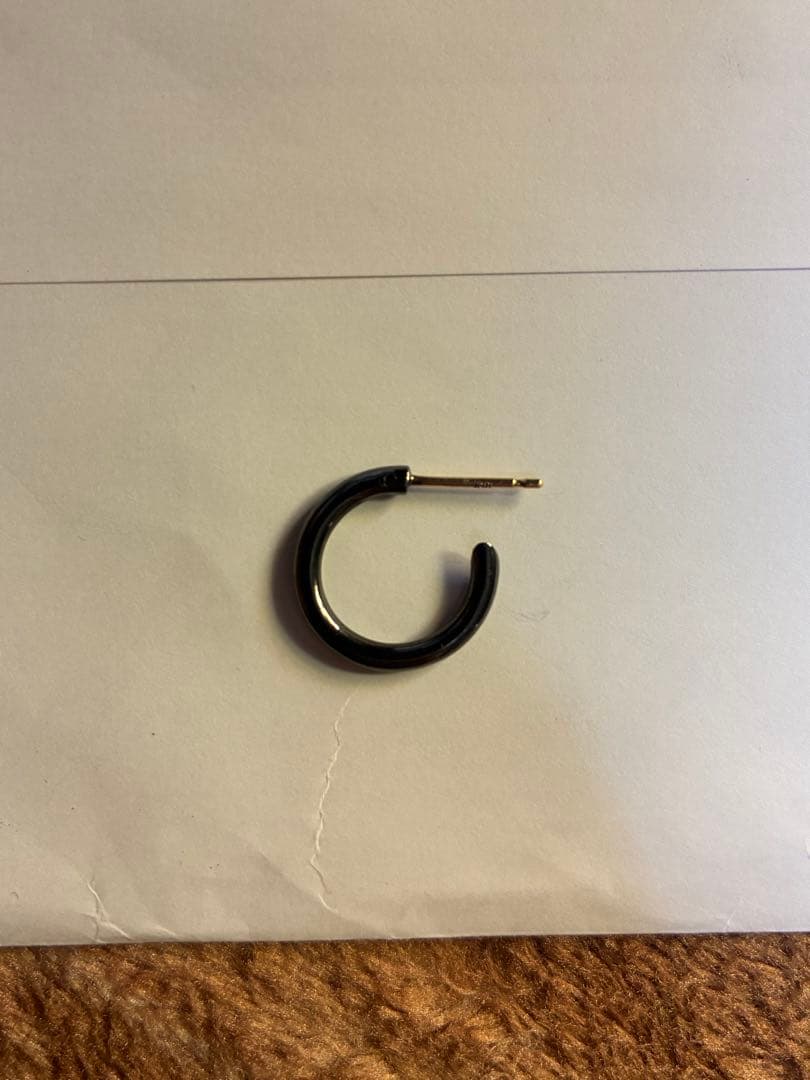 CAREERING キャリアリング ピアス ブラック 片耳 301