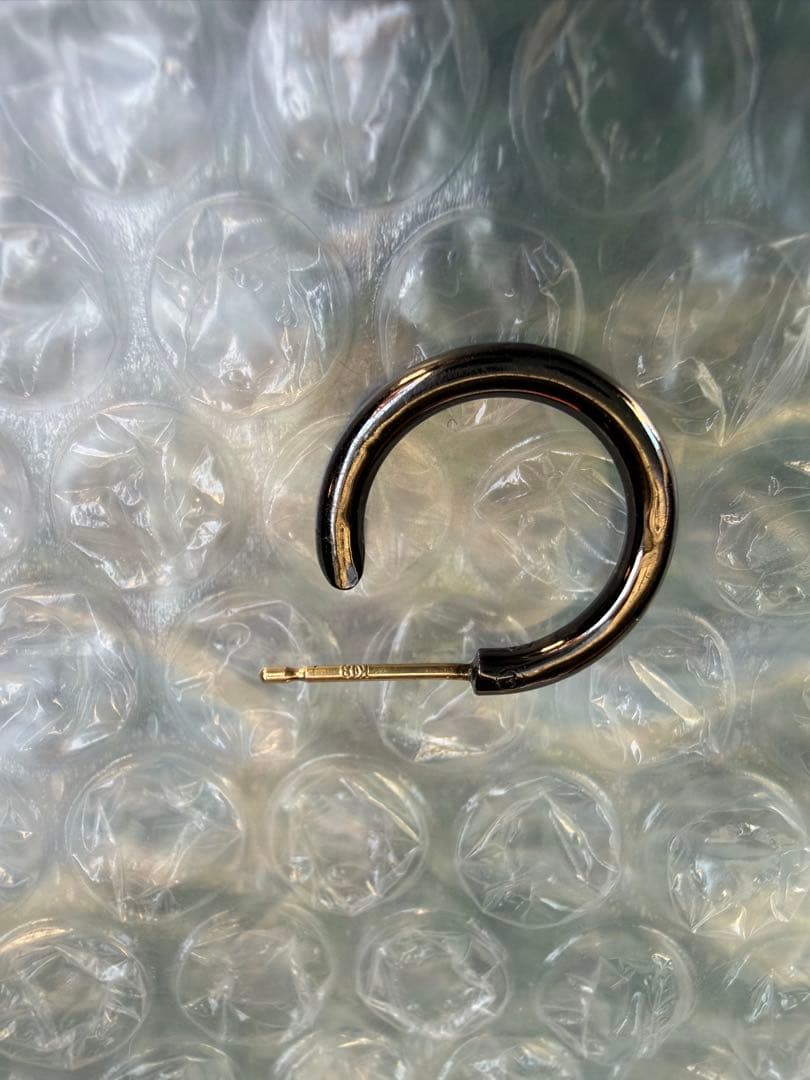 CAREERING キャリアリング ピアス ブラック 片耳 301