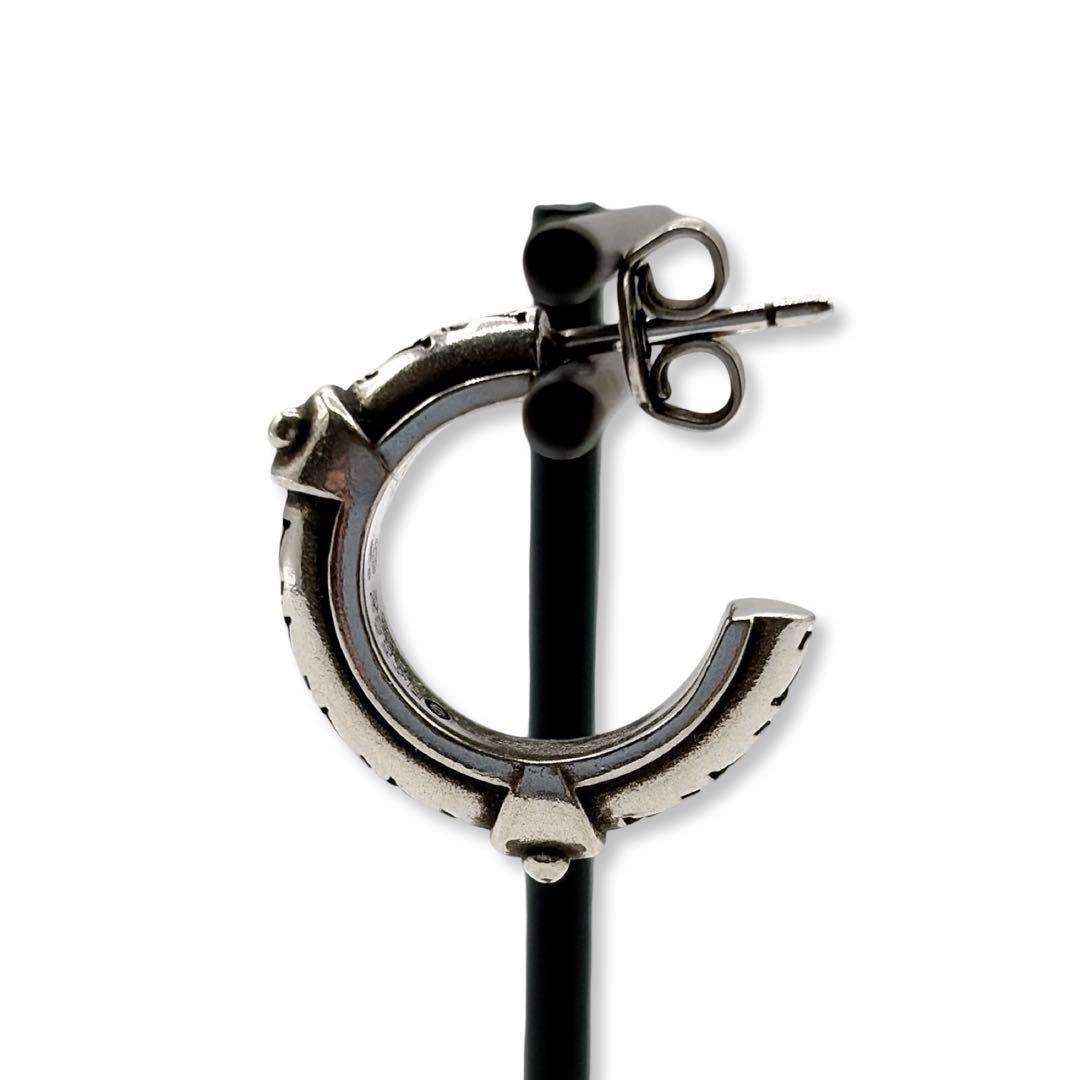 ルイヴィトン M03168 フープピアス LVロジン ピアス シルバー 片耳用