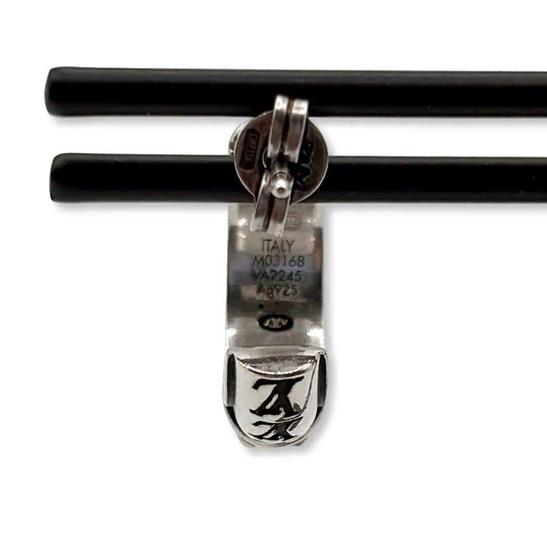 ルイヴィトン M03168 フープピアス LVロジン ピアス シルバー 片耳用