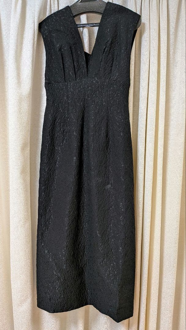 スーツ・フォーマル・ドレス ANDRESD V line jacquard dress