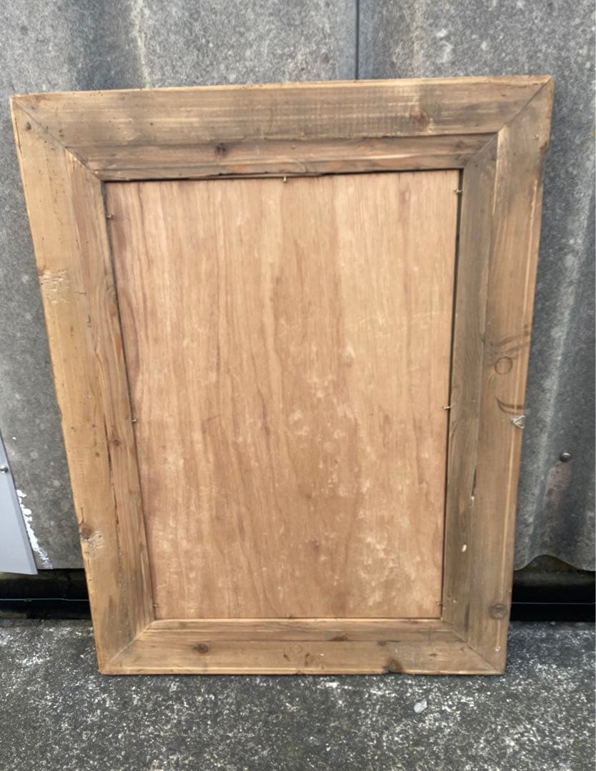 ビンテージ/古材/大型ミラー/ウォールミラー/壁掛けミラー/鏡/ミラー/店舗什器