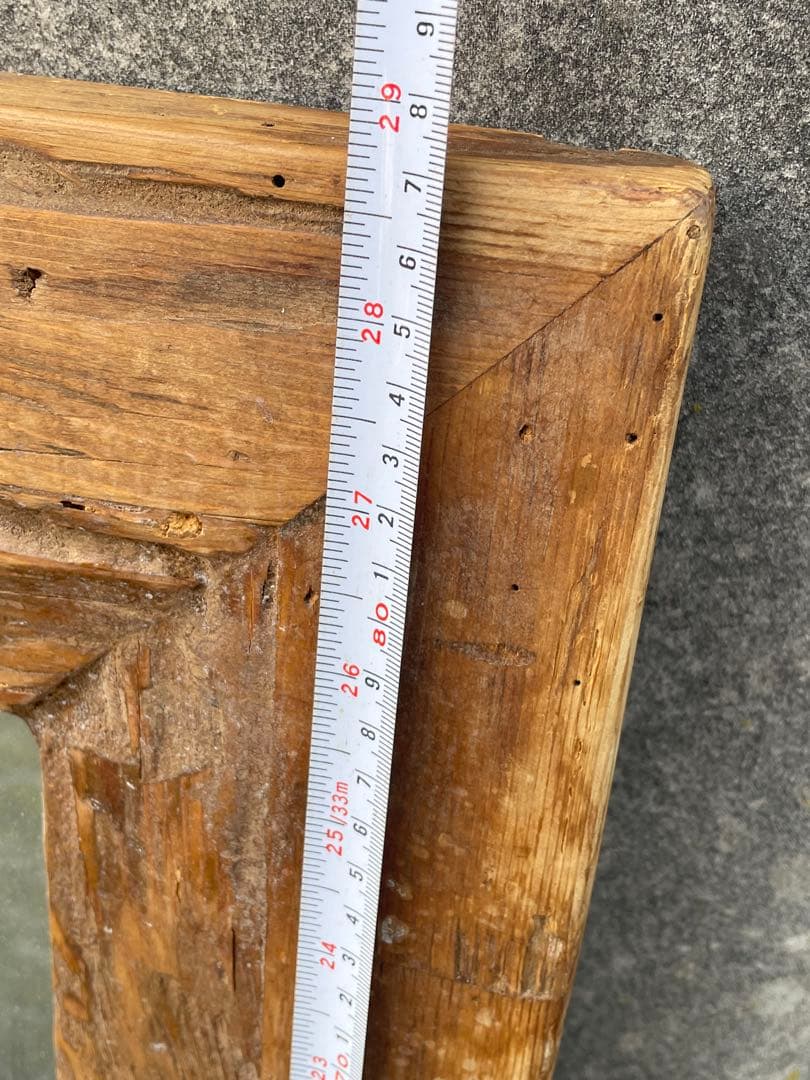 ビンテージ/古材/大型ミラー/ウォールミラー/壁掛けミラー/鏡/ミラー/店舗什器