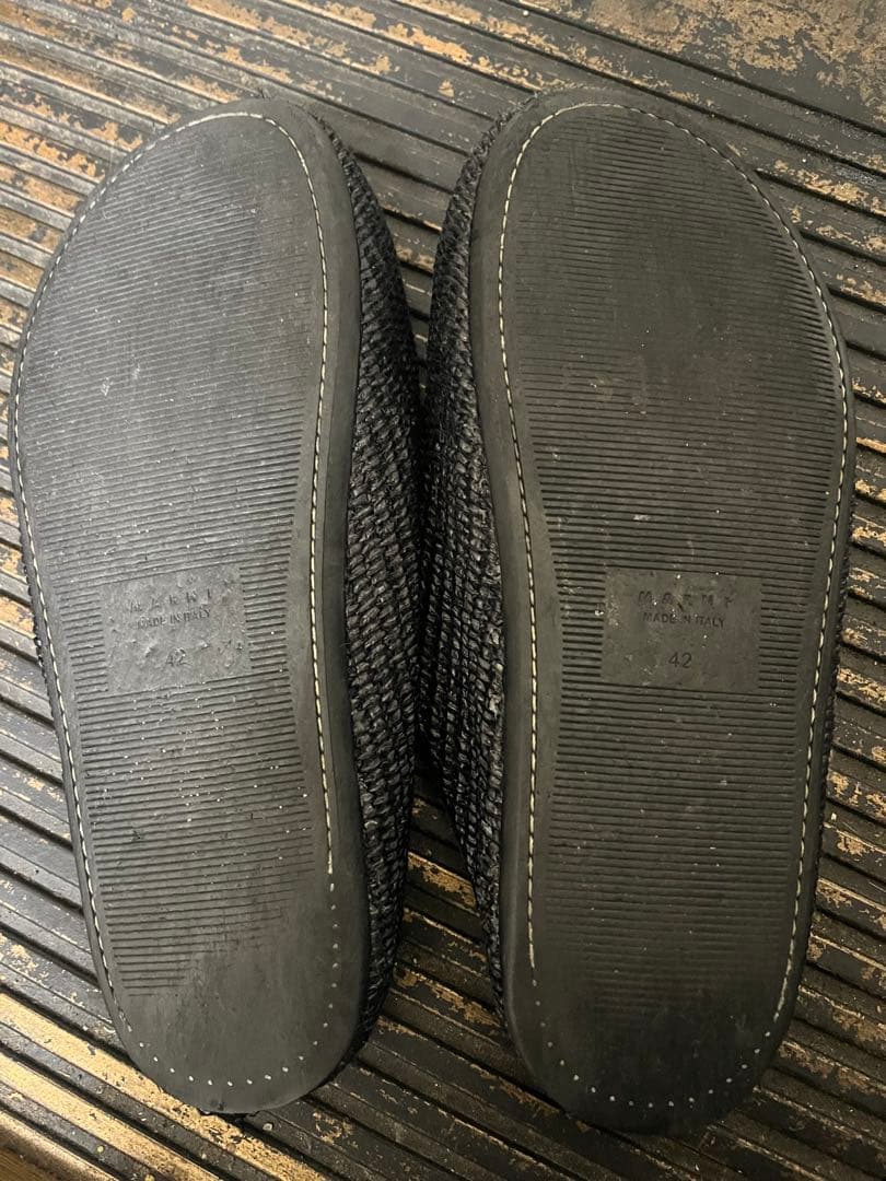 MARNI ブラック サボ・クロッグサンダル