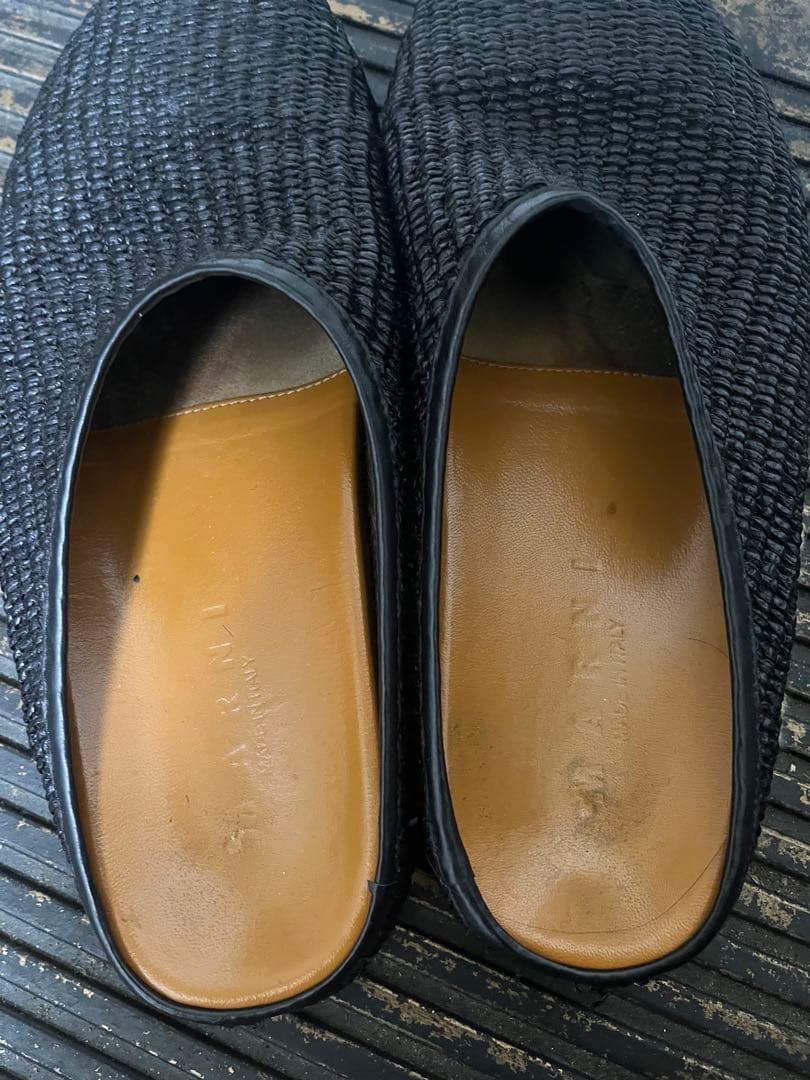 MARNI ブラック サボ・クロッグサンダル