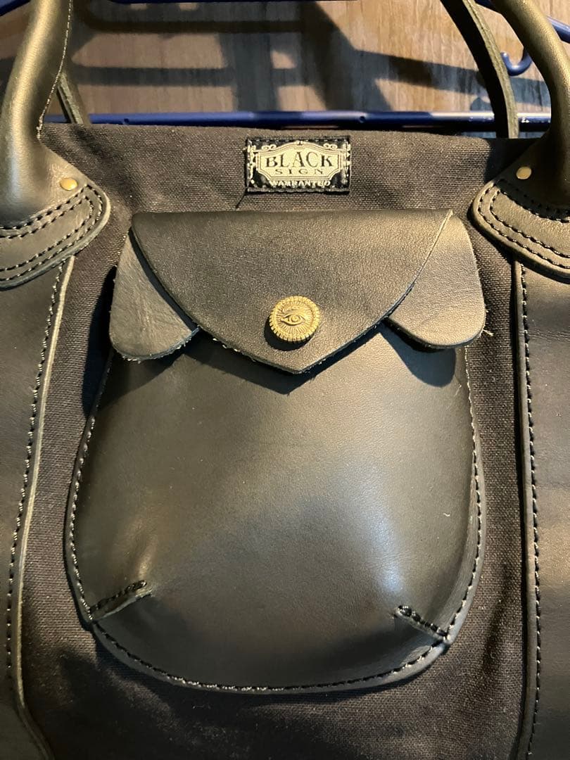 ブラックサイン　ドラムバッグ　ボストンバッグ