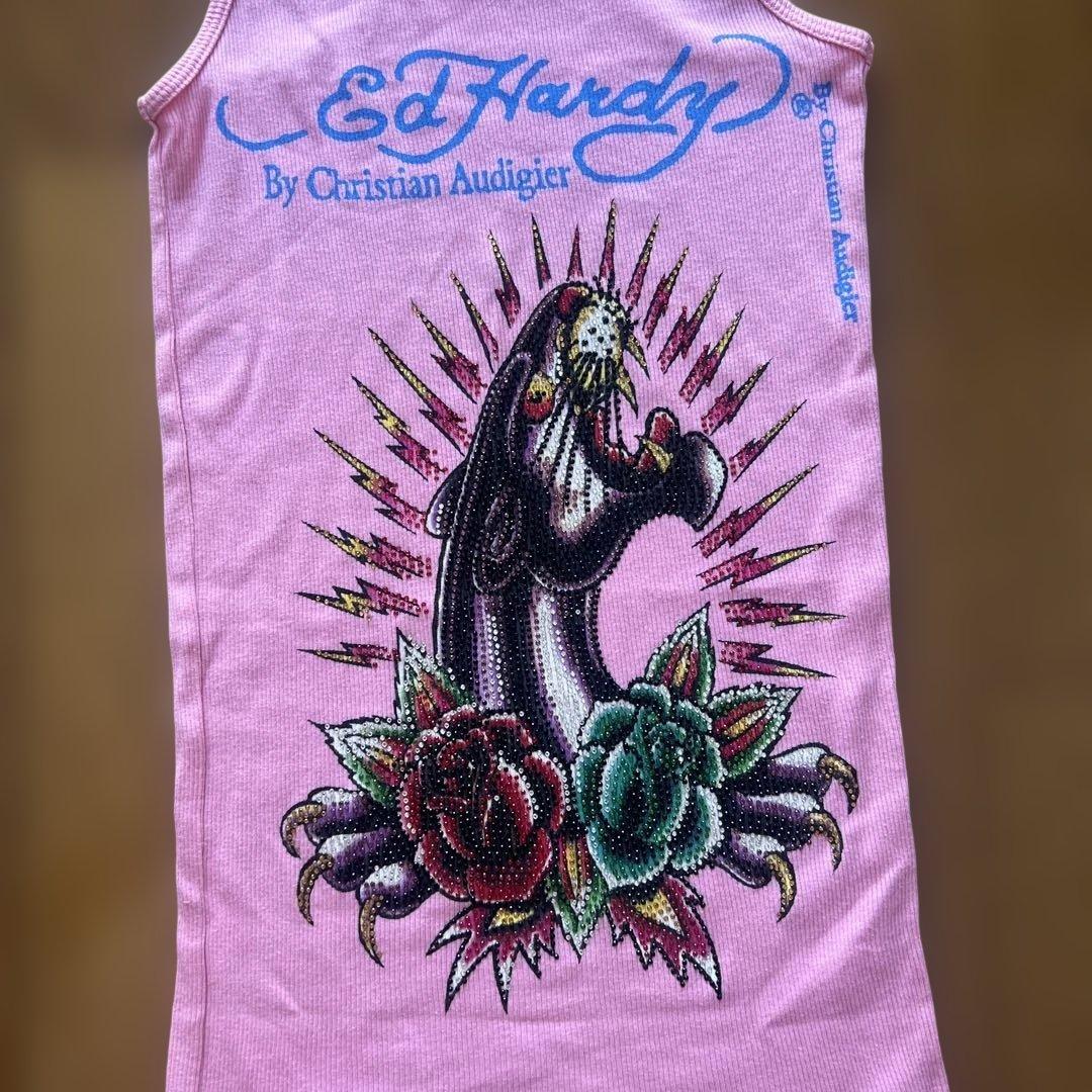 Ed Hardy ストーン ロングタンクトップ