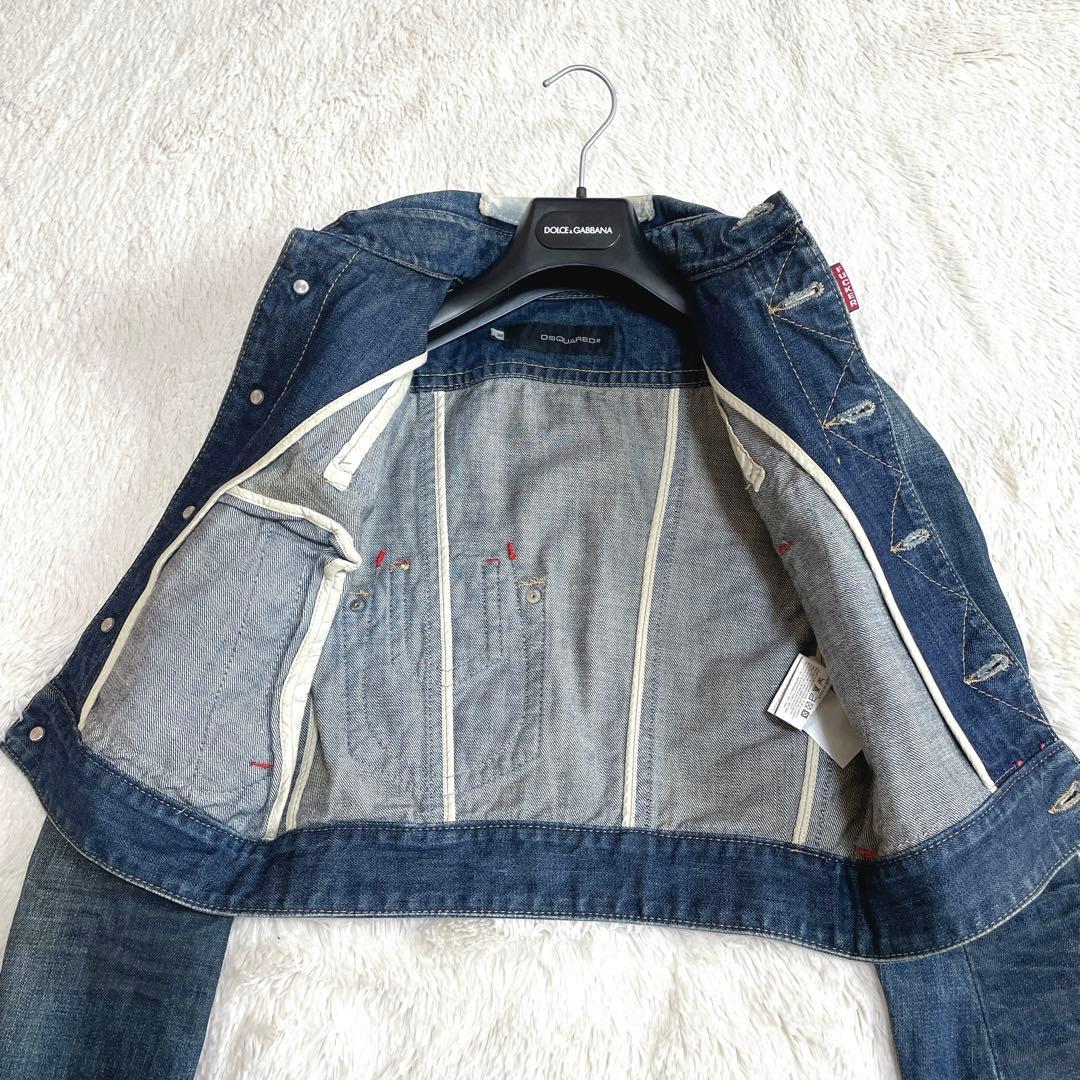 DSQUARED2 バックロゴ デニムジャケット Gジャン ディースクエアード