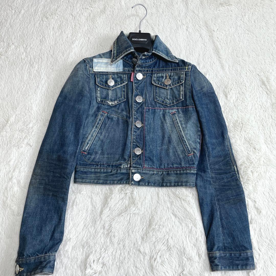 DSQUARED2 バックロゴ デニムジャケット Gジャン ディースクエアード
