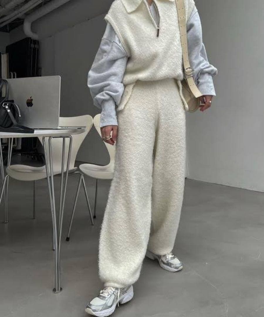 willfully ニットドローストリングパンツ