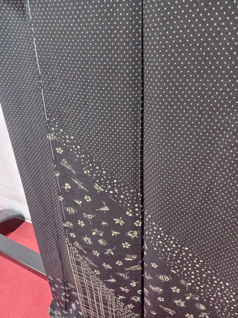 ［付下げ］新品未使用品　しつけ有り　作家物　落款有り　K-386