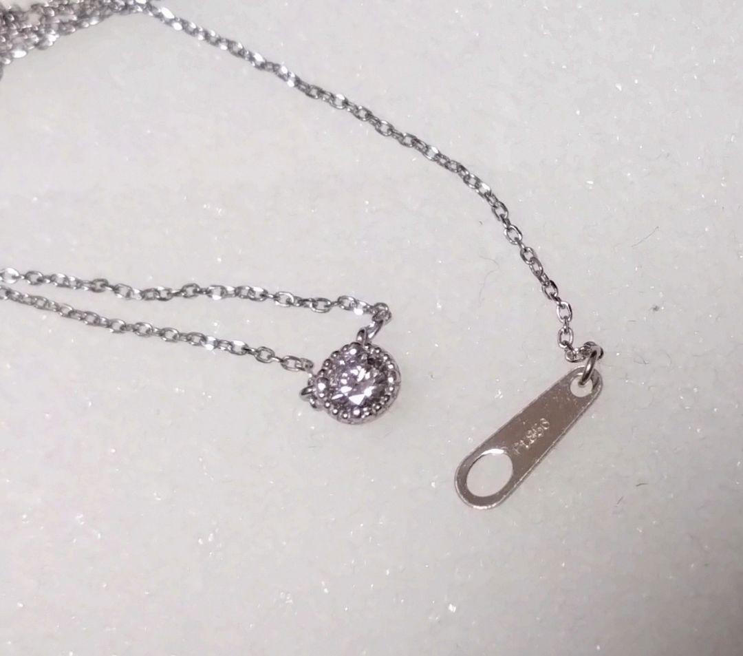 ジュエリーツツミ プラチナダイヤモンドネックレス