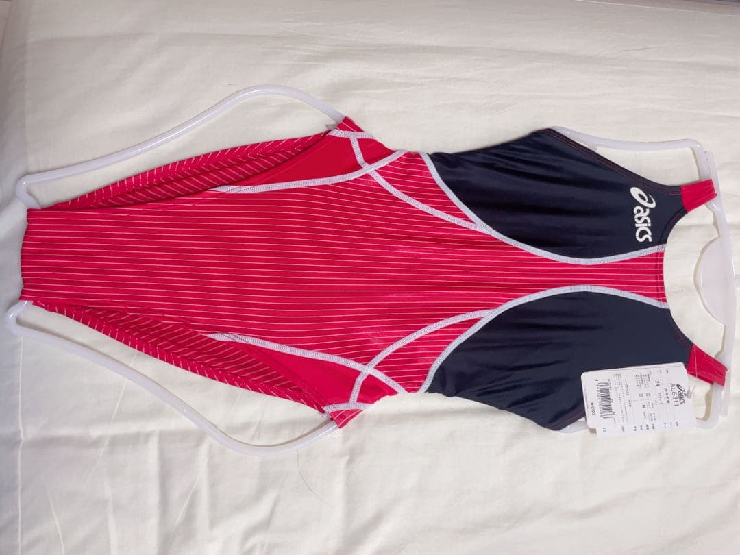 W*A様 asics ALS311 スポーツ用水着 M マグマレッド/ネイビー